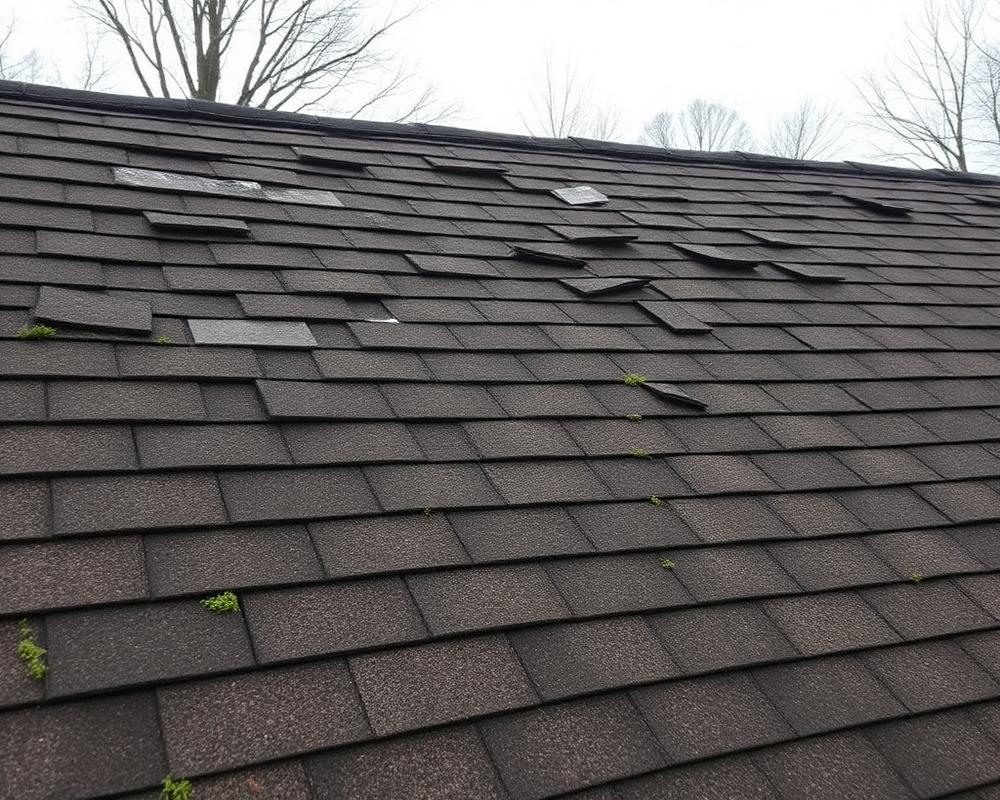 Old damaged roof before Summit installation